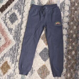 Volcom Denim Blue Joggers with Rainbow Logo